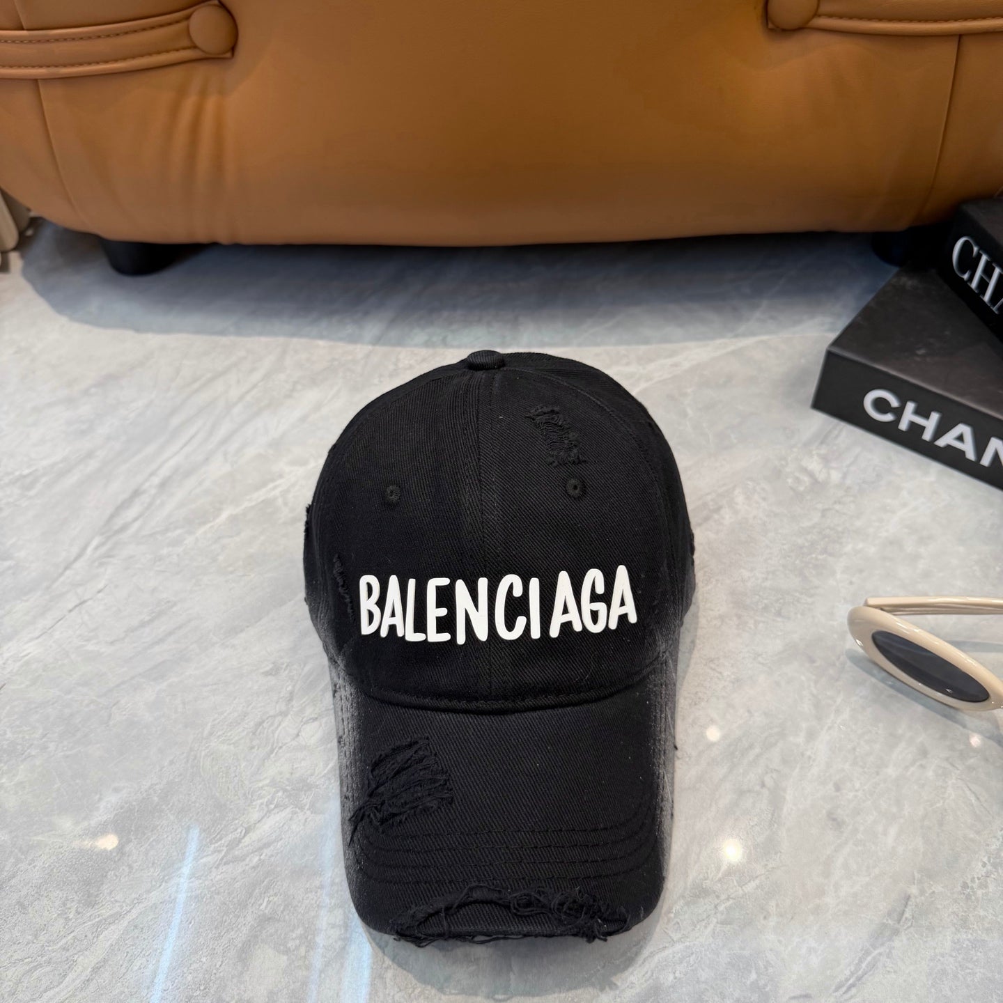 Balenciaga Washed And Distressed Baseball Cap 250025