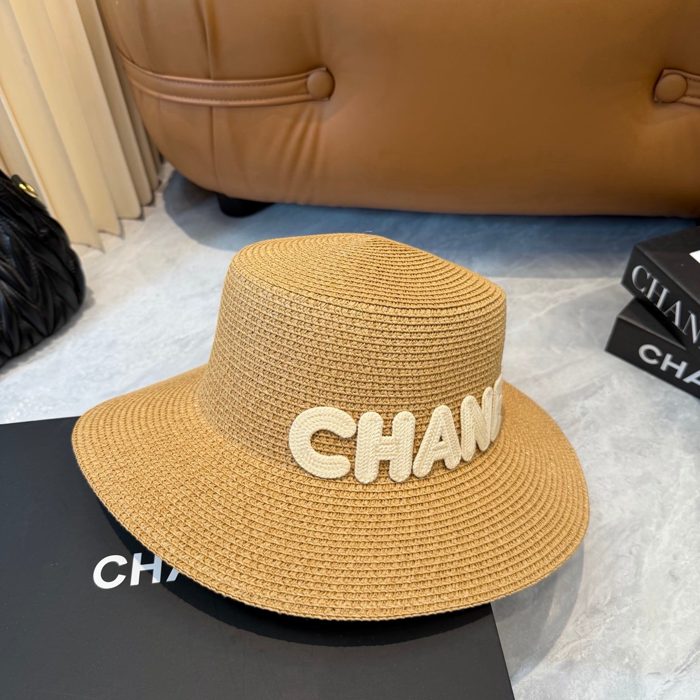 Chanel Logo Straw Hat 269010