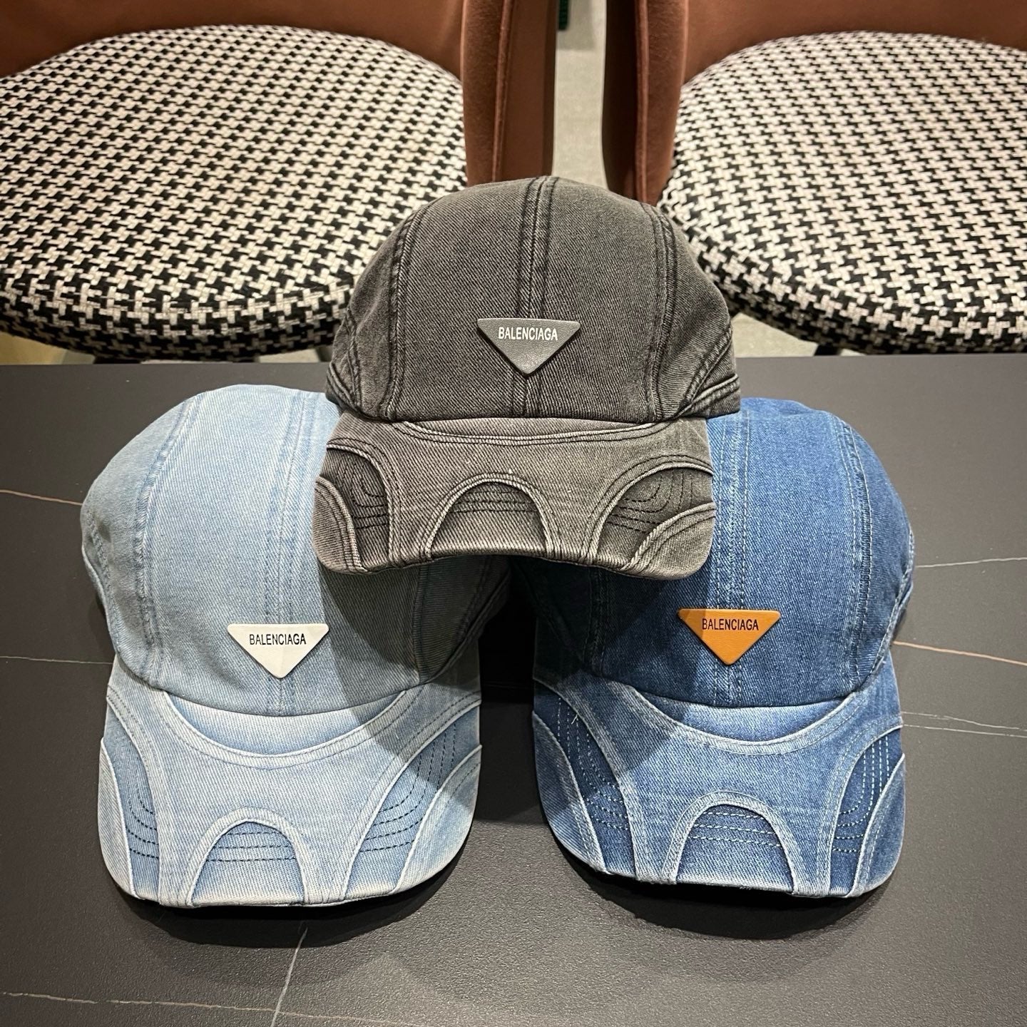 Balenciaga Logo Denim Hat 213509