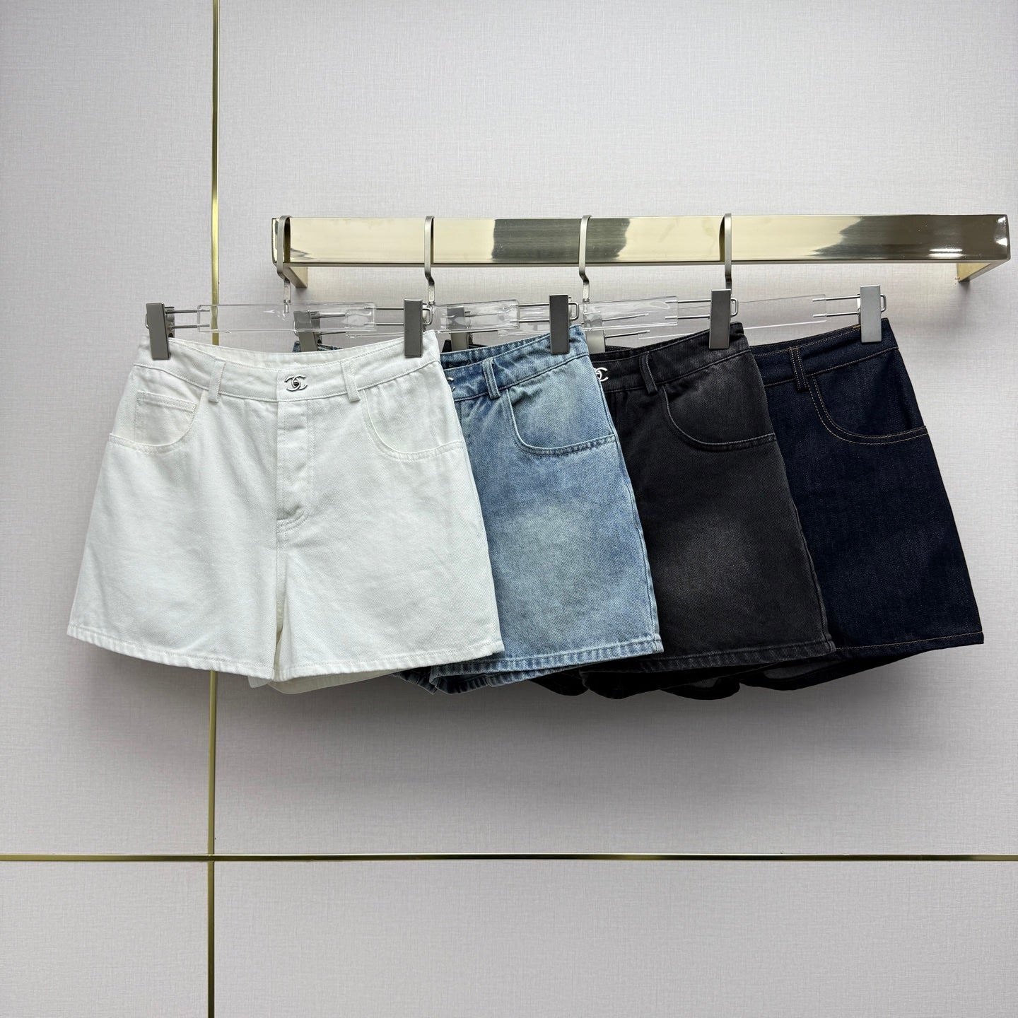 Chanel 2026 Denim Short Four Colors Cotton 365080
