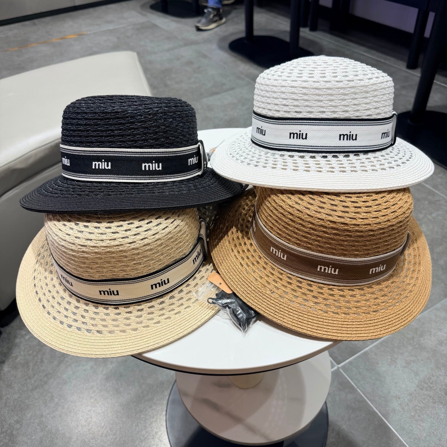 Miumiu Elegant Straw Hat 219118