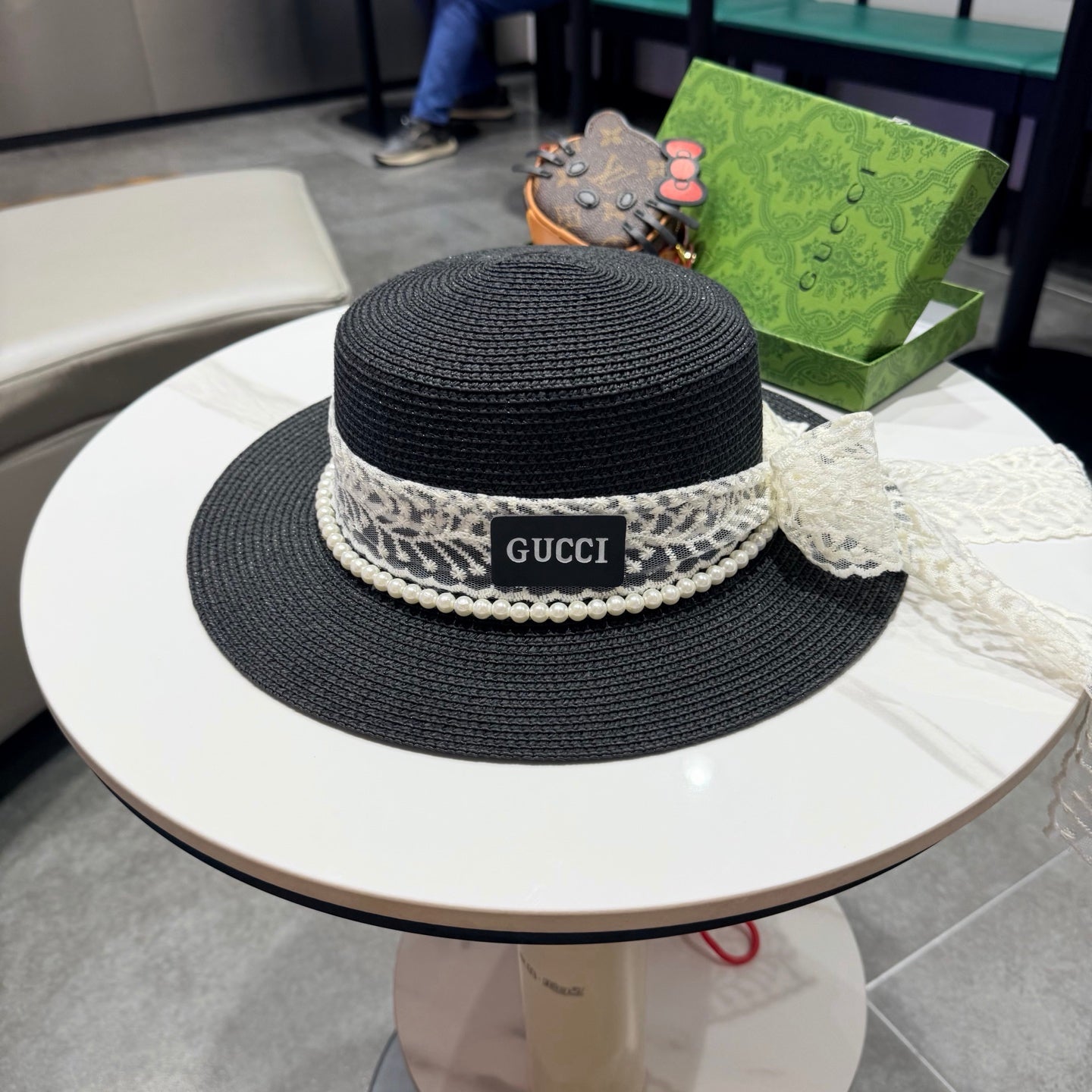 Gucci Pearl Sun Hat 219129