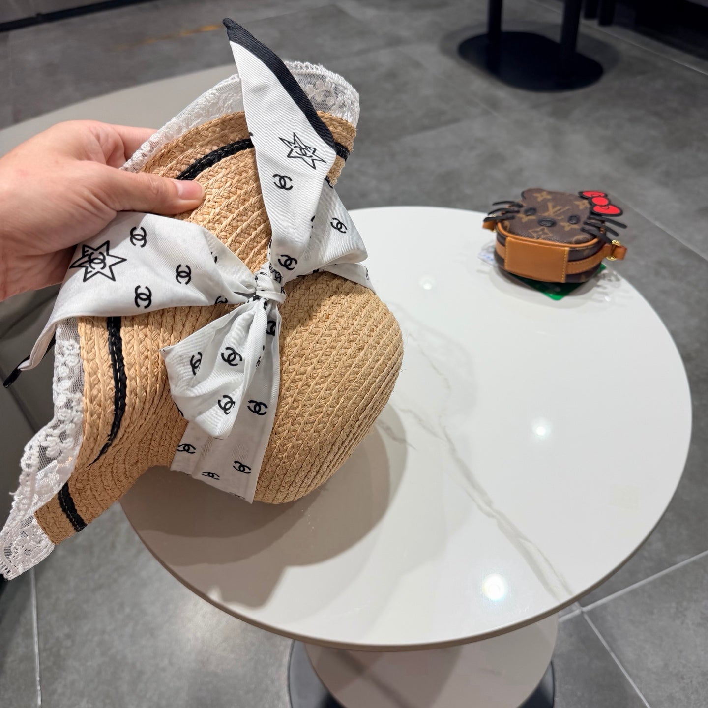 Chanel Sun Hat Raffia 219142