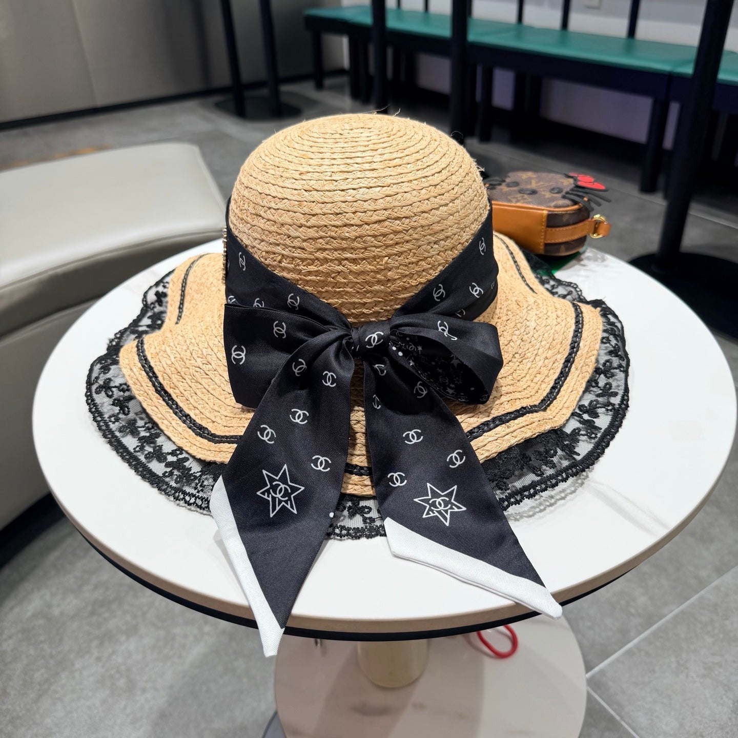 Chanel Sun Hat Raffia 219142