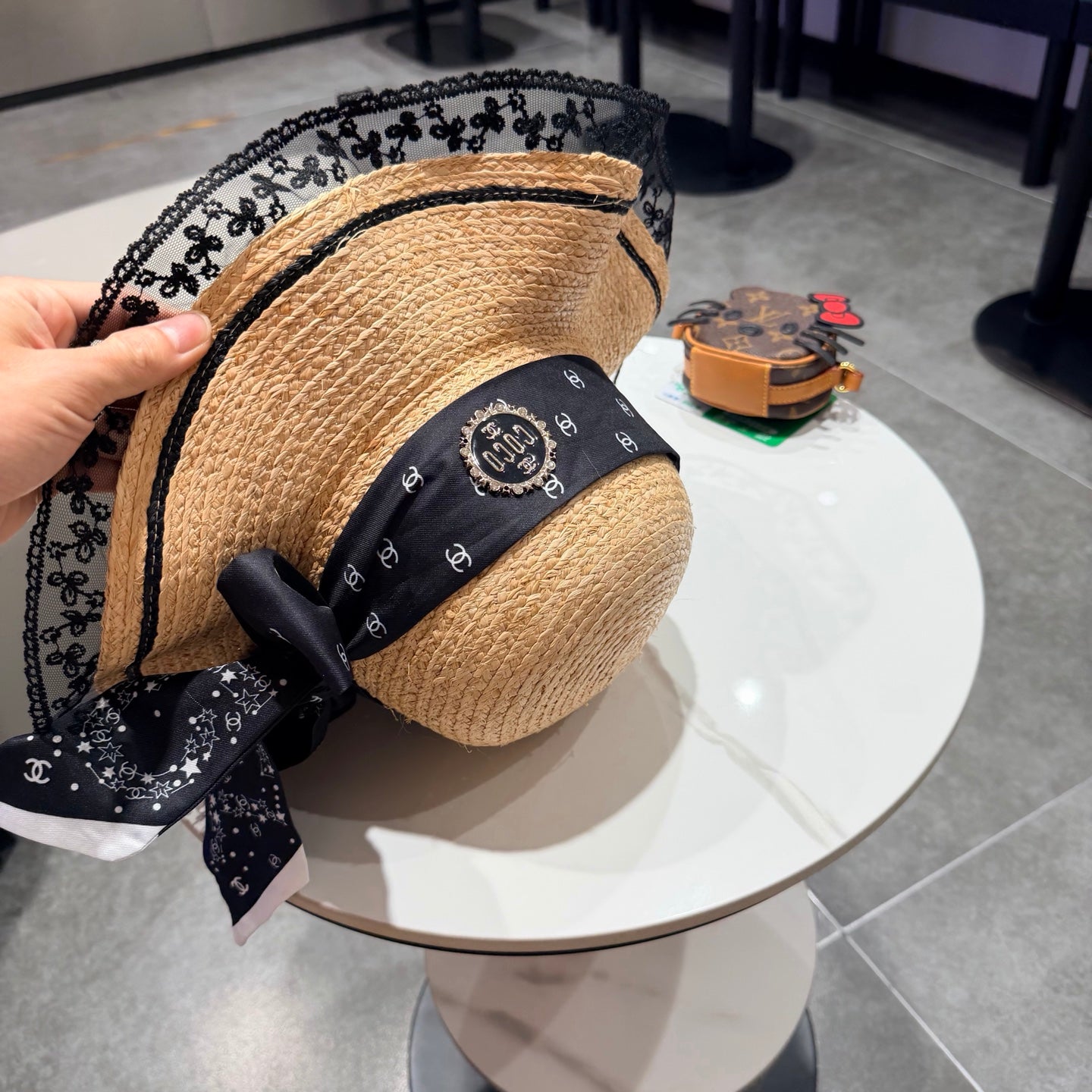 Chanel Sun Hat Raffia 219142