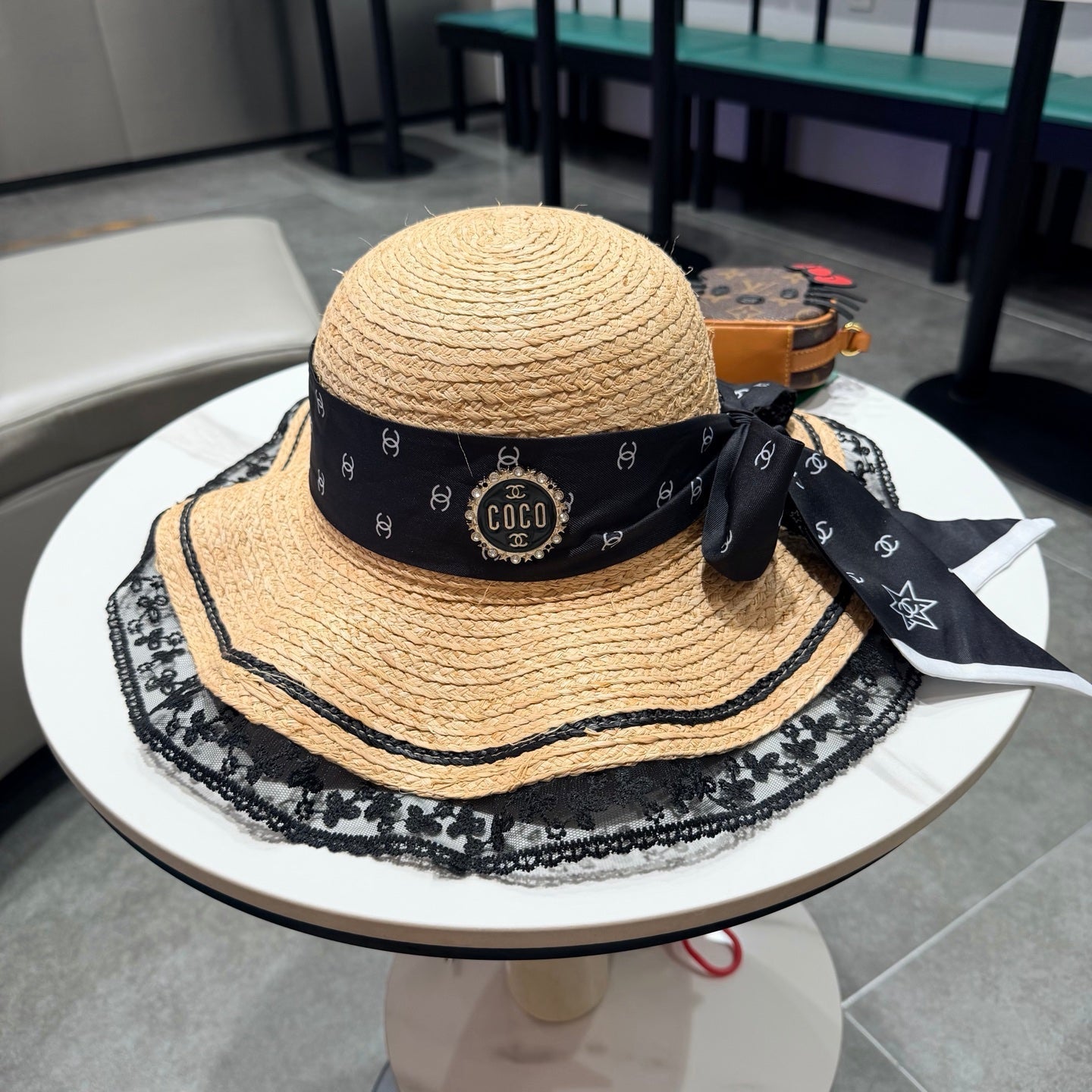 Chanel Sun Hat Raffia 219142