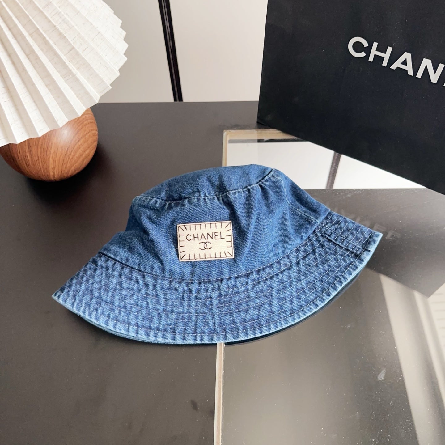 Chanel Denim Vintage Bucket Hat 229055