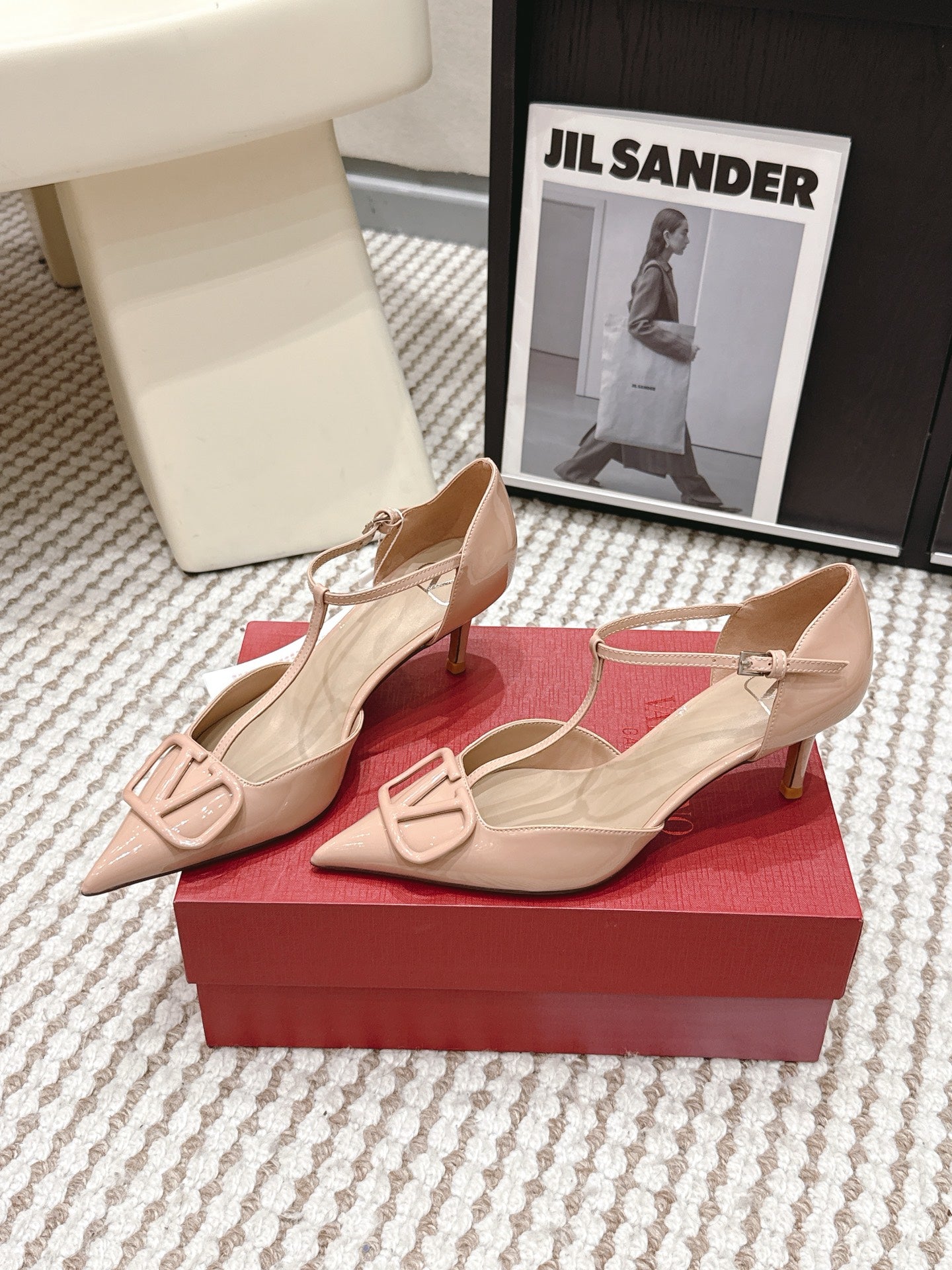 VT 26s High Heeled Open-toe Sandals 60 Patent Leather 722235