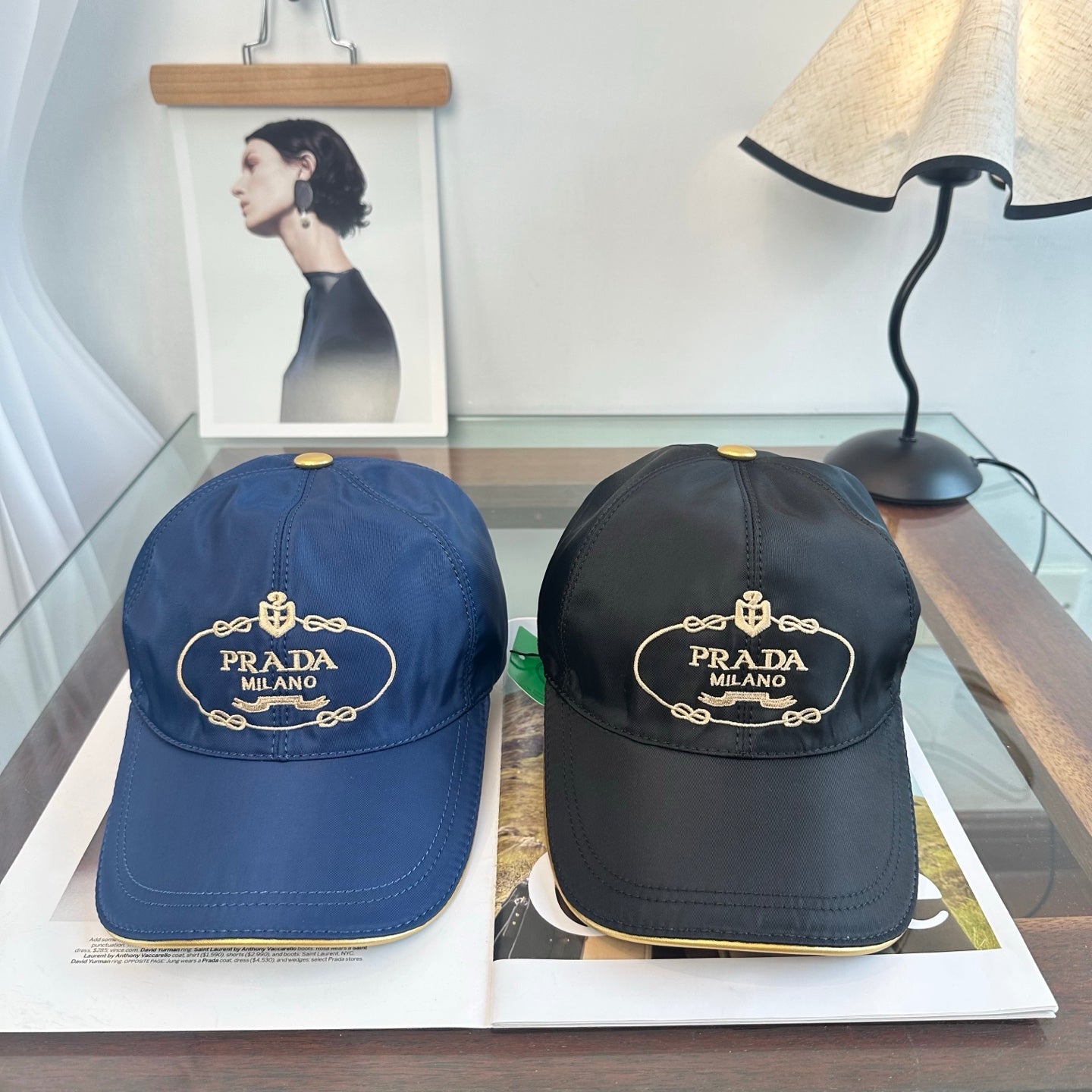 Prada Classic Logo Baseball Cap Cotton 262251