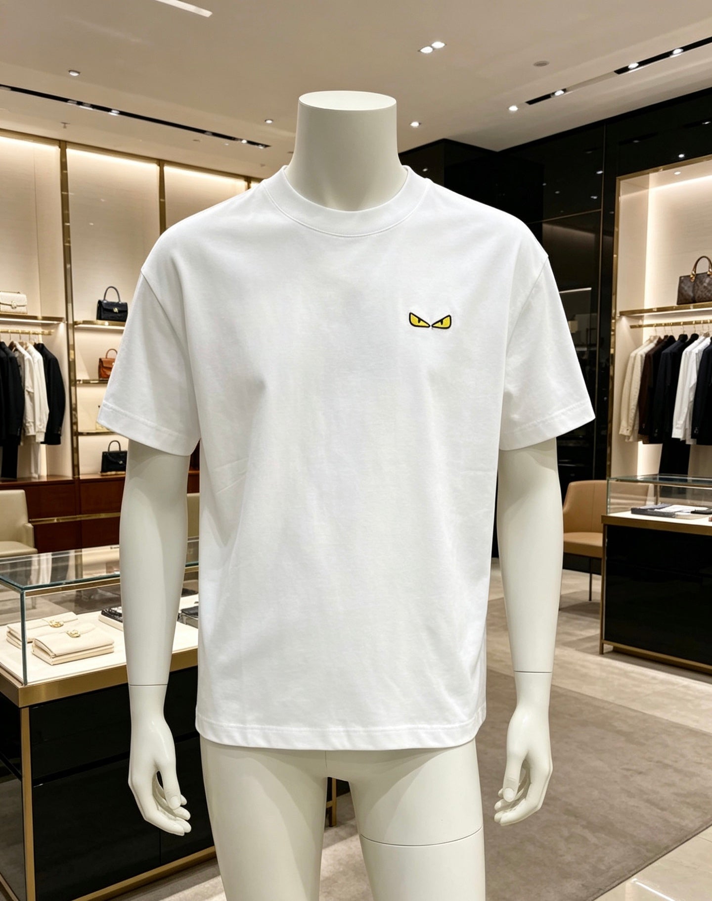 Fendi 2026 Men's Short-Sleeve T-Shirt Cotton 736611