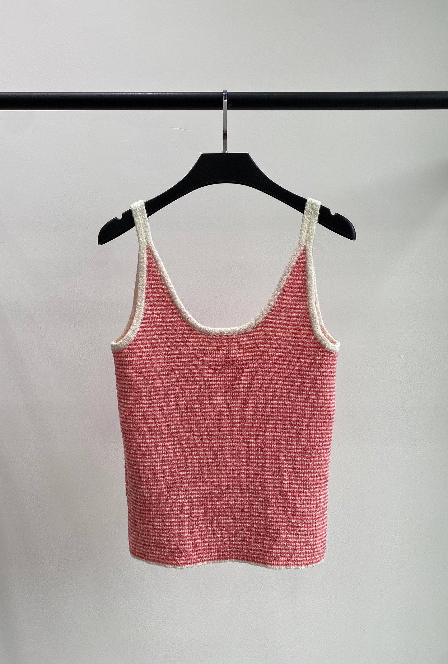 Chanel 2026 Strips Knit Slim Fit Camisole Viscose 408856
