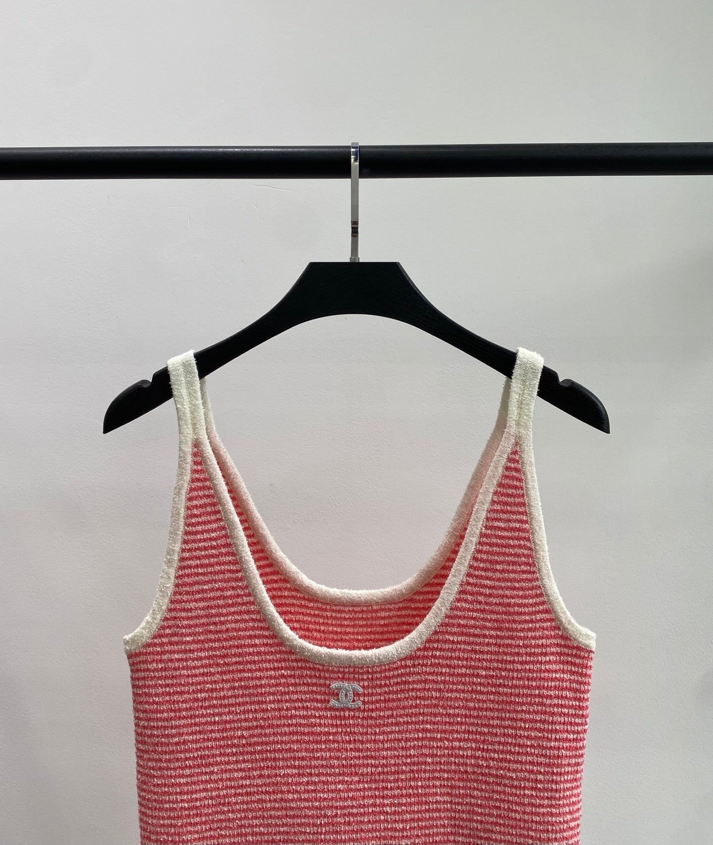 Chanel 2026 Strips Knit Slim Fit Camisole Viscose 408856
