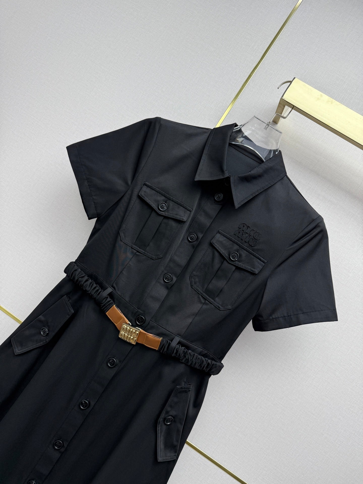 Miumiu 2026 Elegant Commuter Workwear Dress Cotton 380418