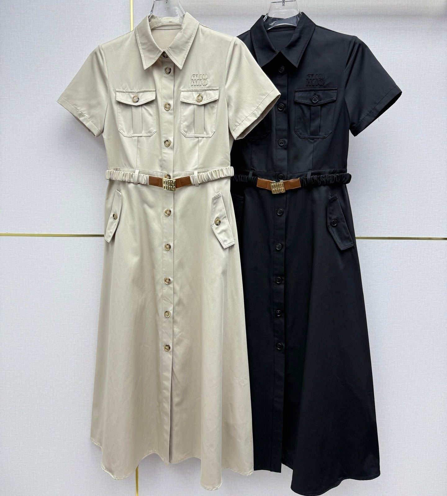 Miumiu 2026 Elegant Commuter Workwear Dress Cotton 380418