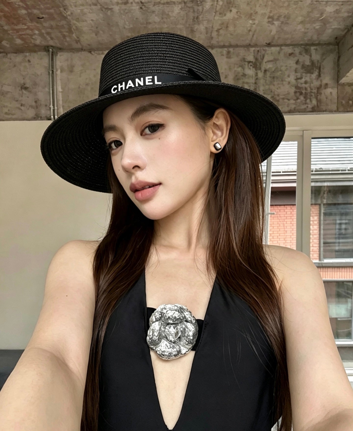 Chanel Flat Top Hat 212716