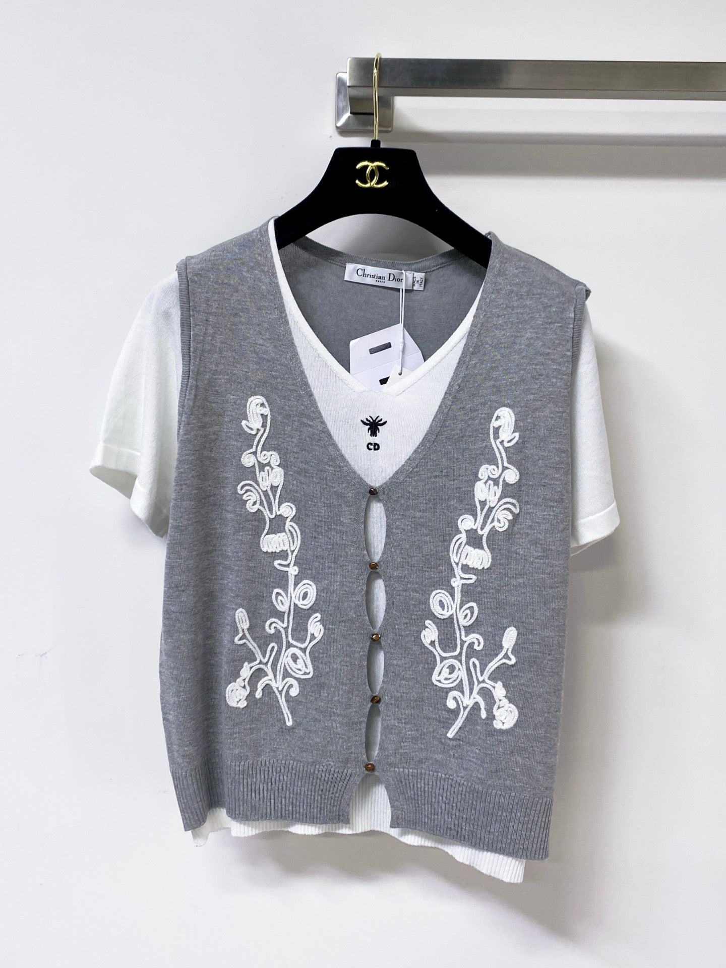 Dior 2026 Layered-look Knit Top Polyamide 442953