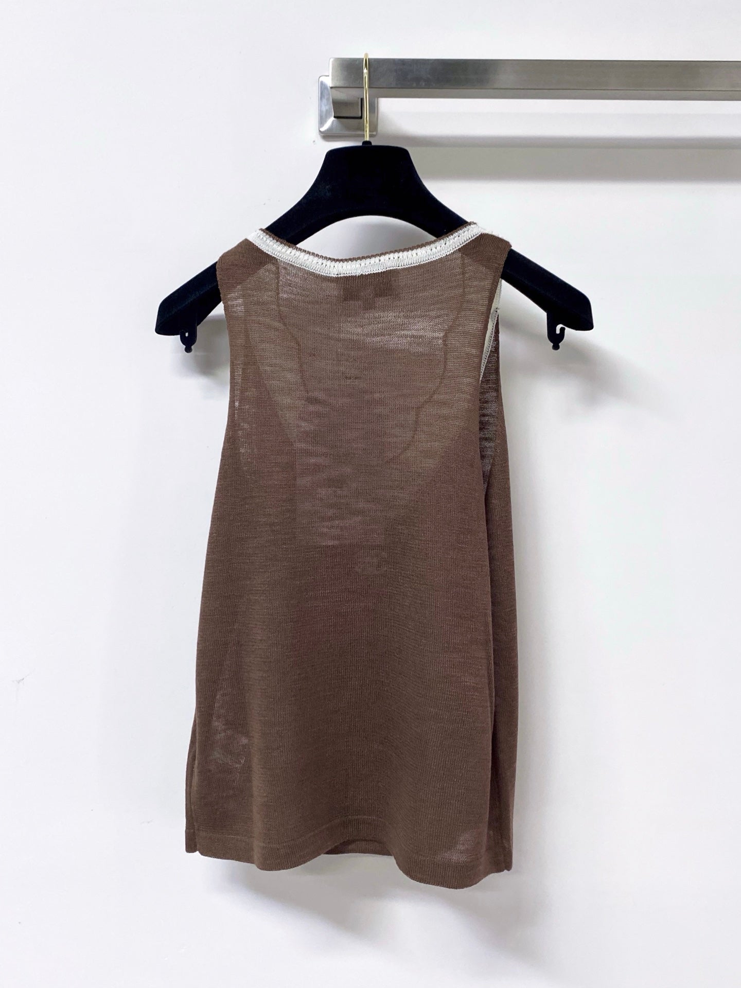 Chanel 2026 Knit Vest V-neck Wool Laine 449875