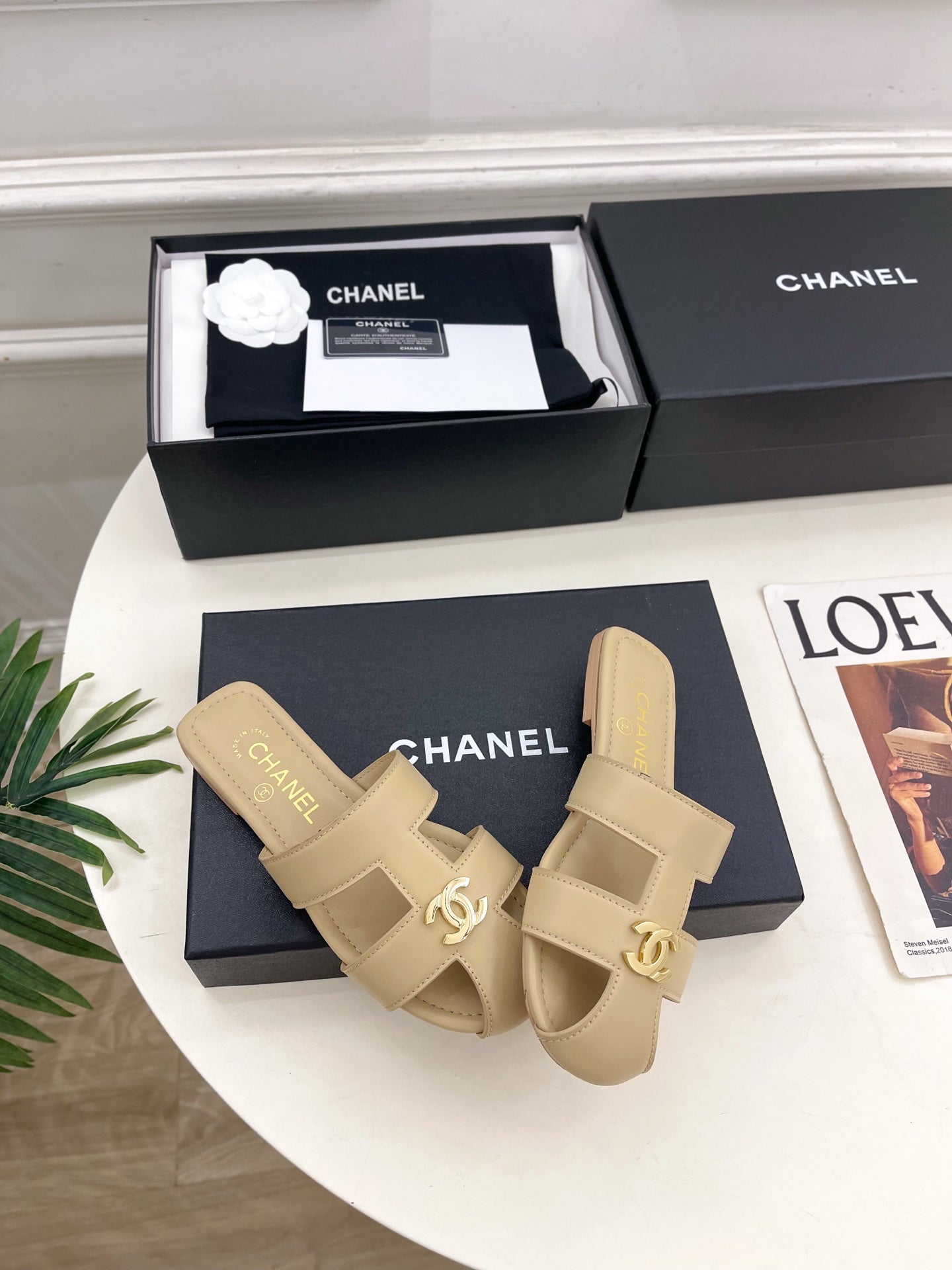 Chanel 2026 Flat Sandals Lambskin Sheepskin 831399