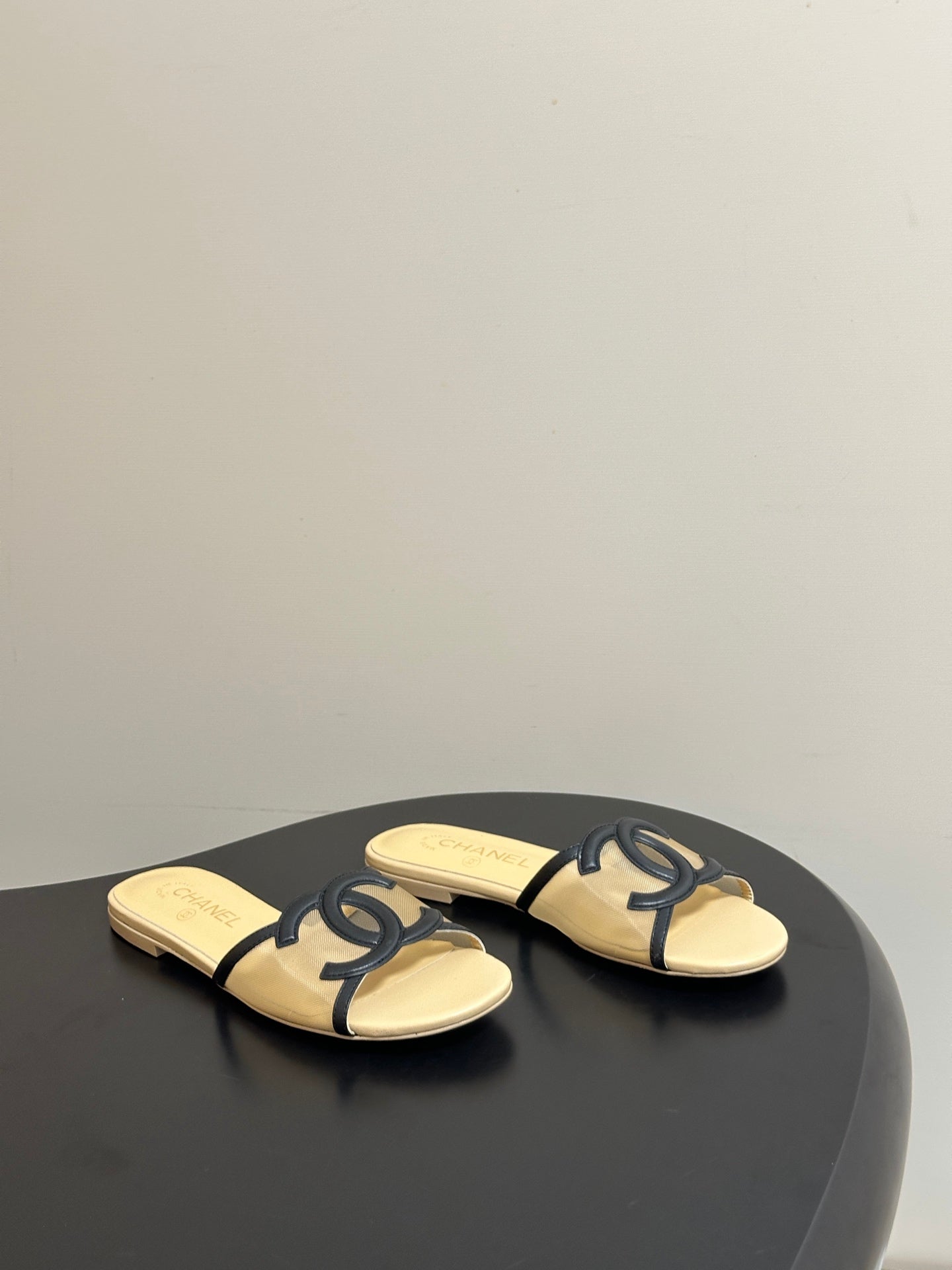 Chanel 2026 Flat Sandals Mesh Sheepskin 834674