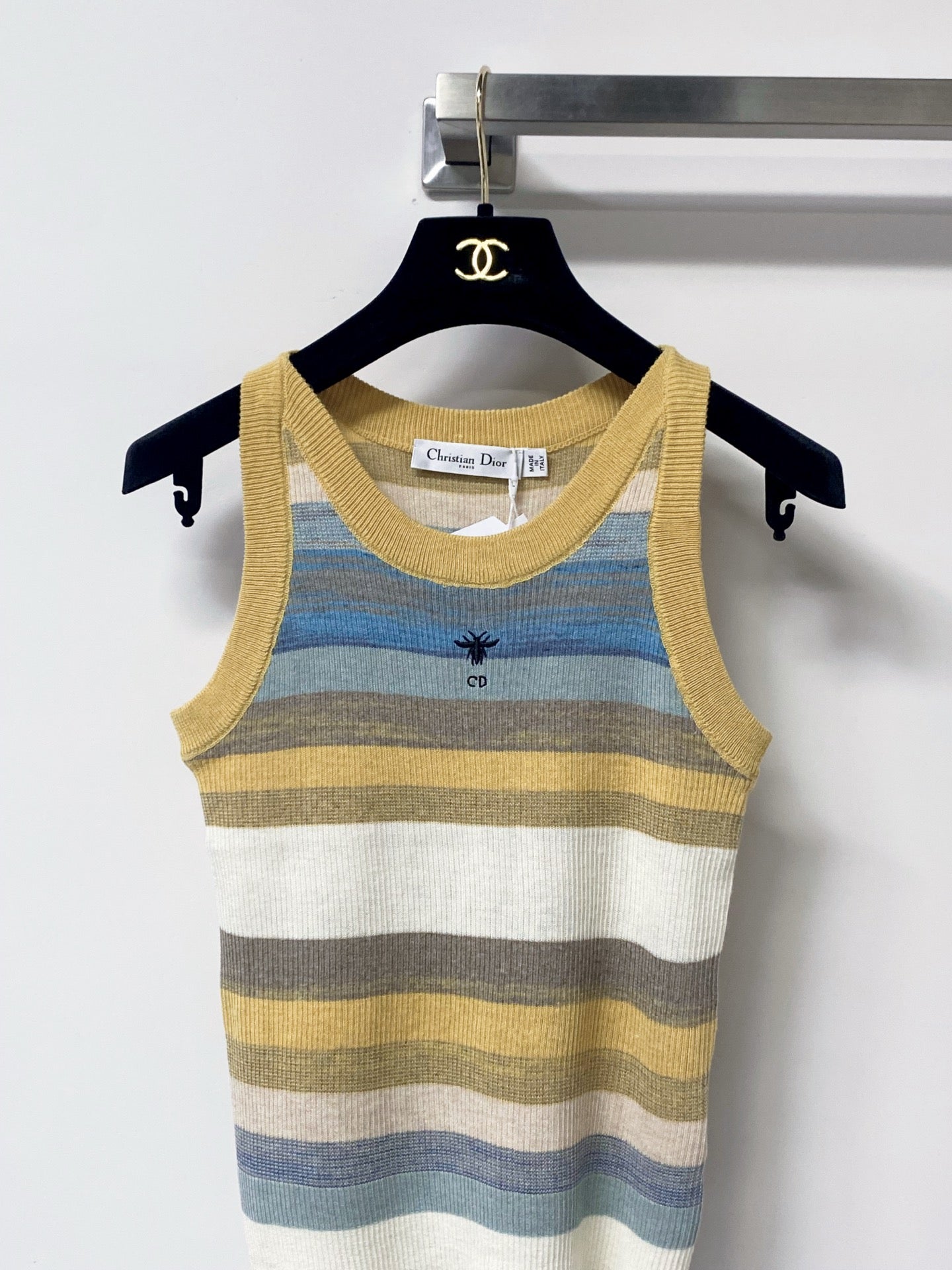 Dior 2026 Multicolor Vest Wool Cotton 529388