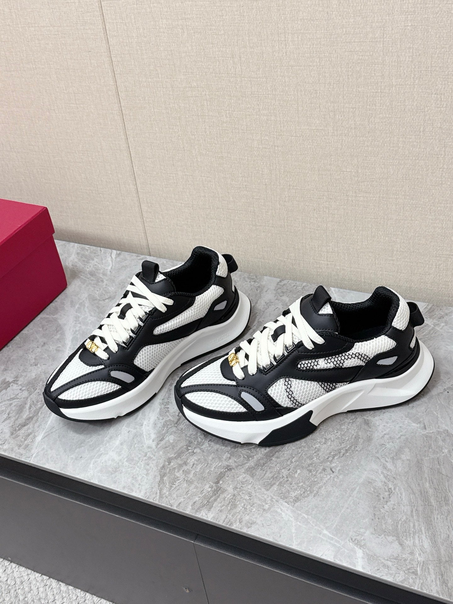 Valentino VLogo Pace Sneakers Mesh Leather 866605
