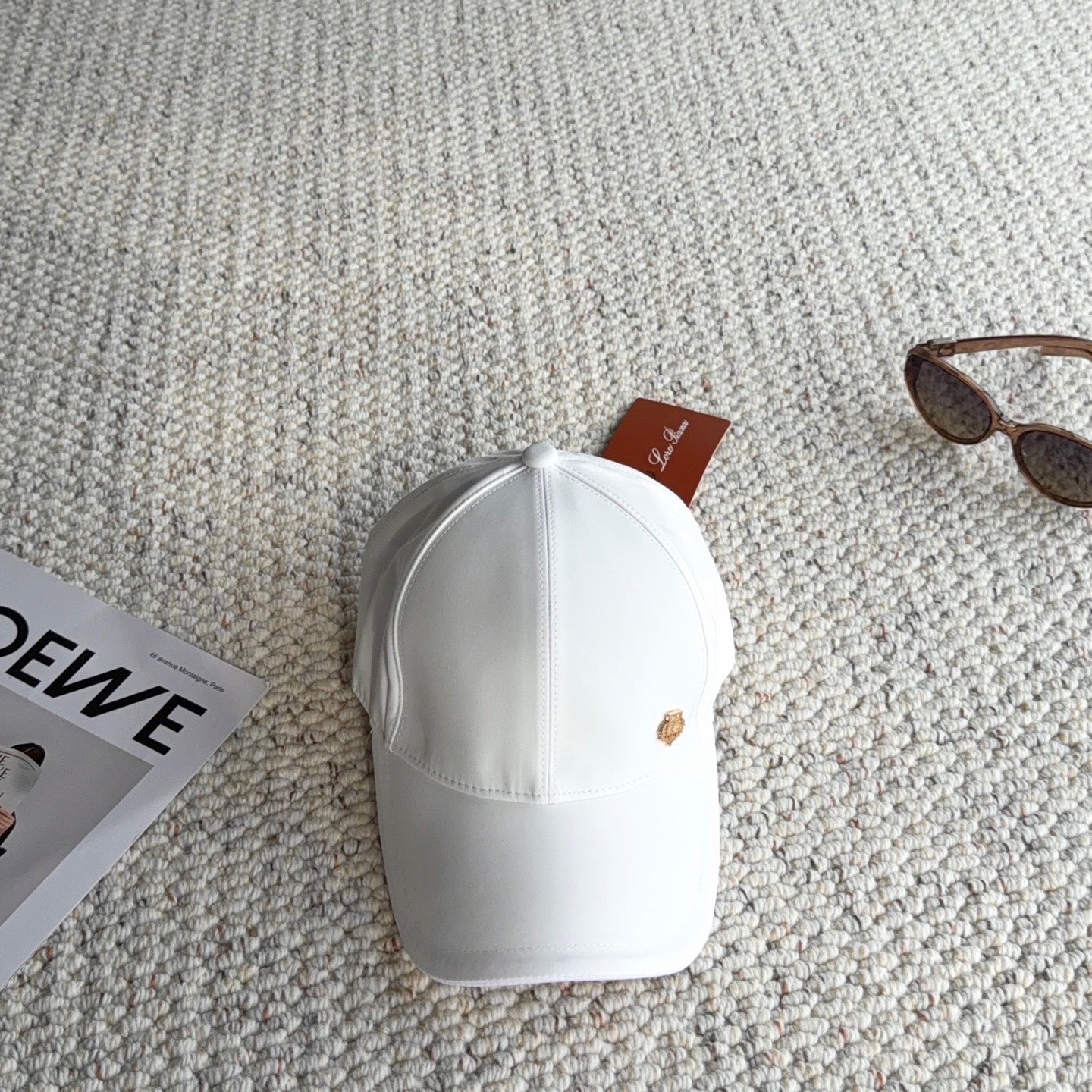 Loro Piana Baseball Cap with Metal Logo 425743