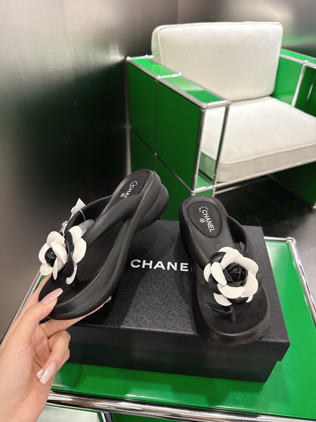 Chanel 2026 Slip-On Sandals Lambskin 837289
