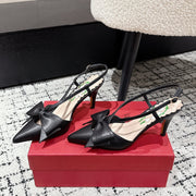 VT 25 Bowow Slingback Black Sheepskin 327740
