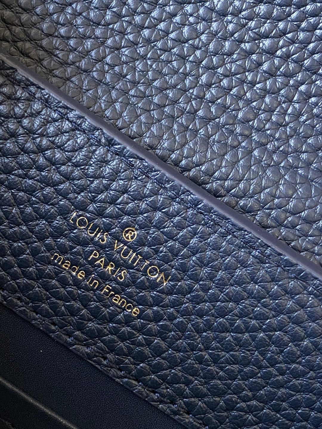 Capucines BB Bag Dark Blue Taurillon leather 251686