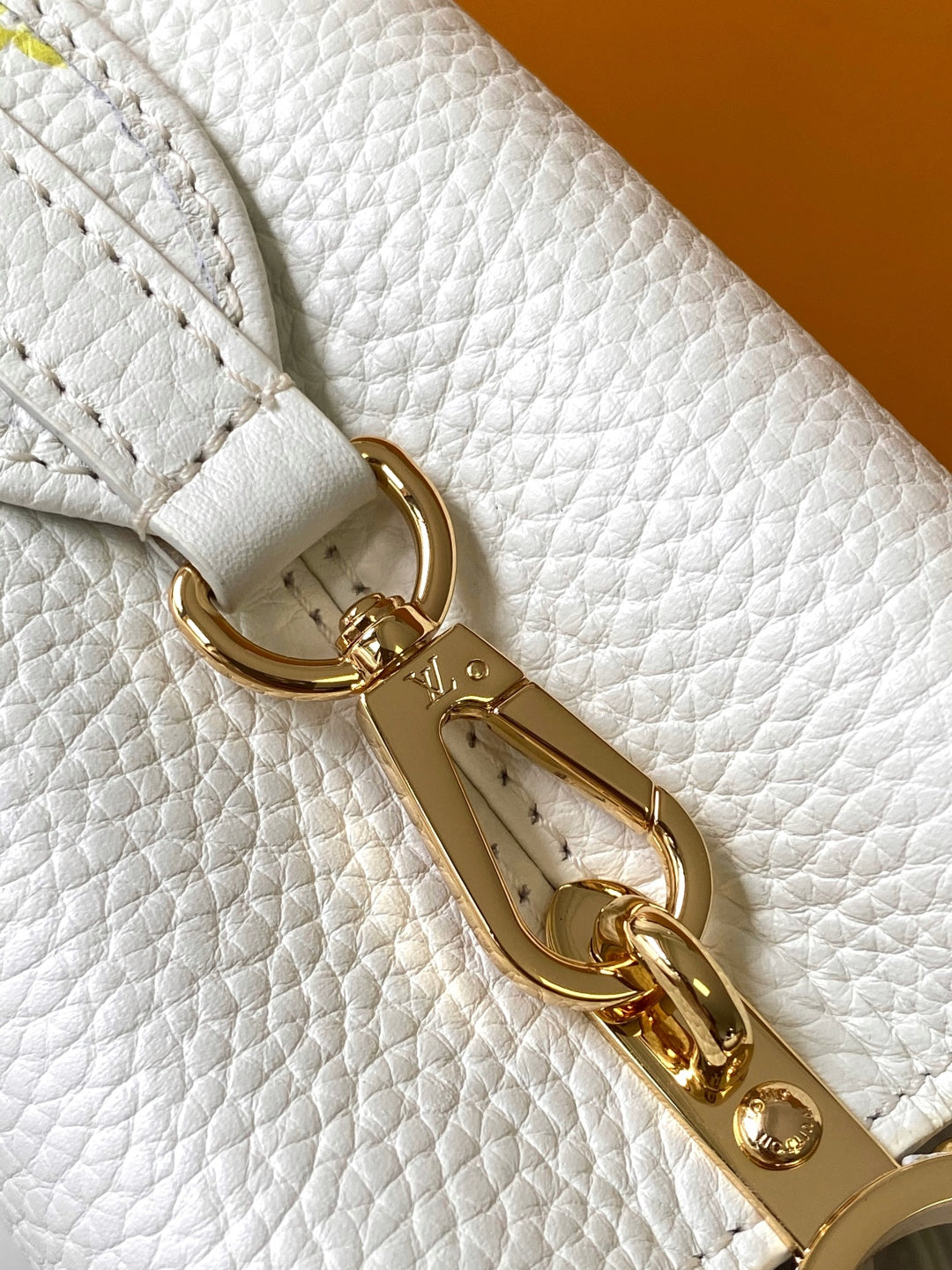LV x TM 2026 Capucines Bag White Purple Taurillon Cowhide Leather 281559