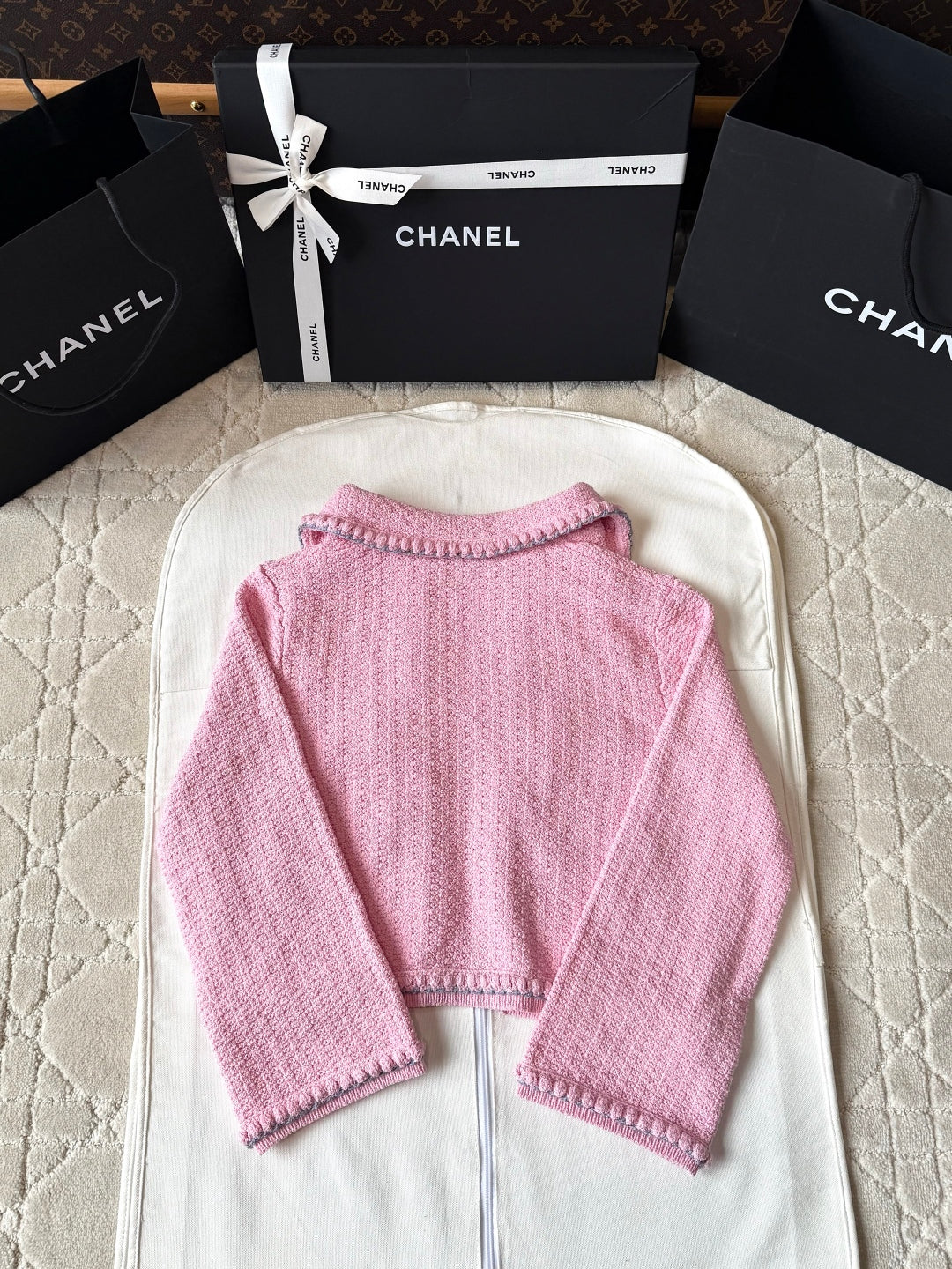 CC 25 cardigan set pink wool 237296