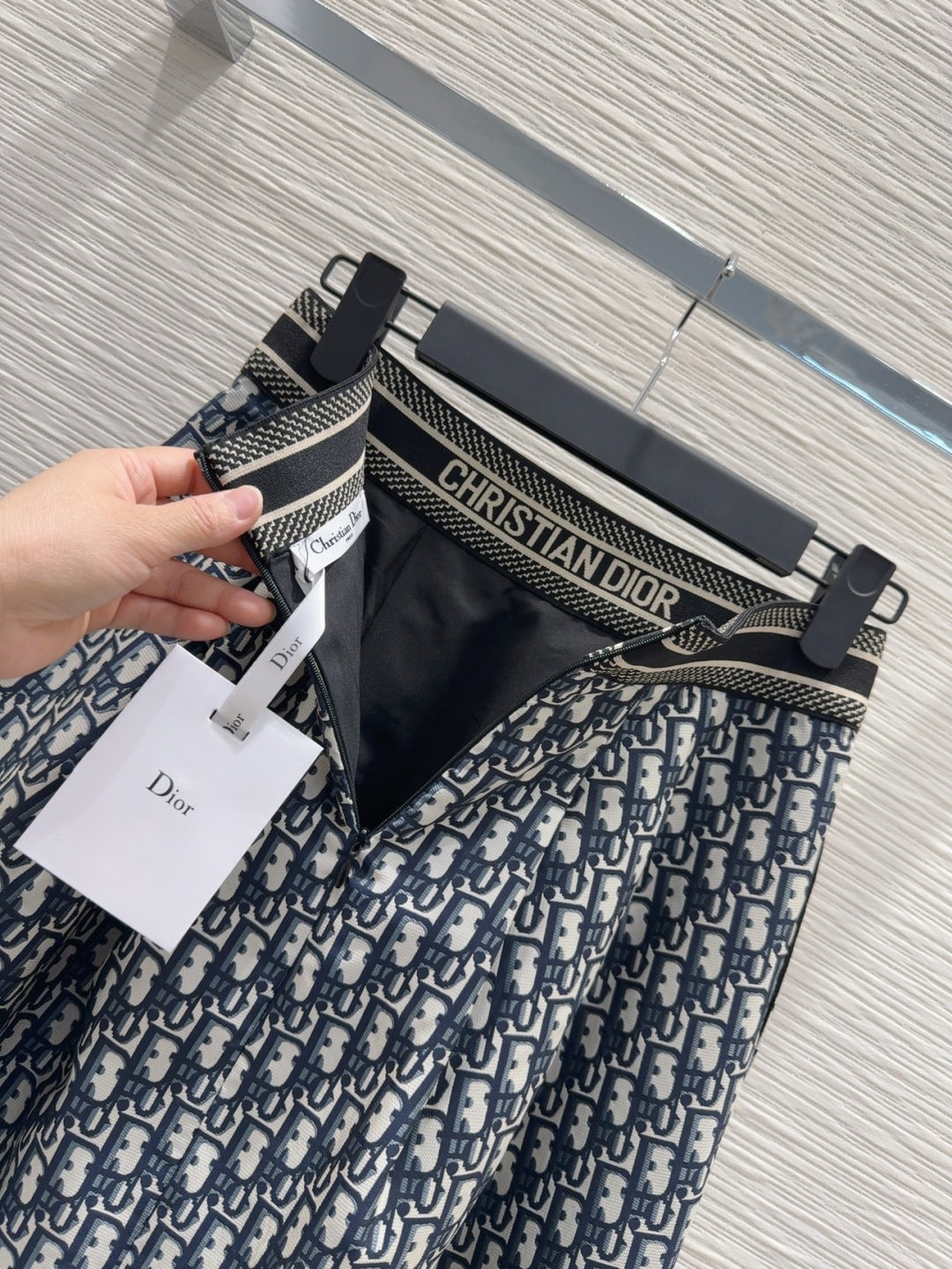 CD 2025 A-line Skirt Black Polyester