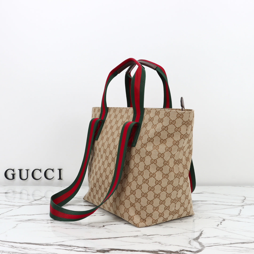 Gucci 2026 Tote Bag 29cm Brown Canvas