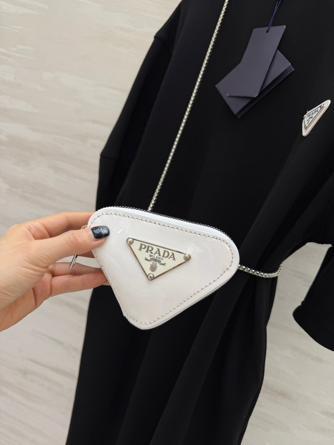 Prada 2026 Triangle Logo Casual Dress Cotton 396953