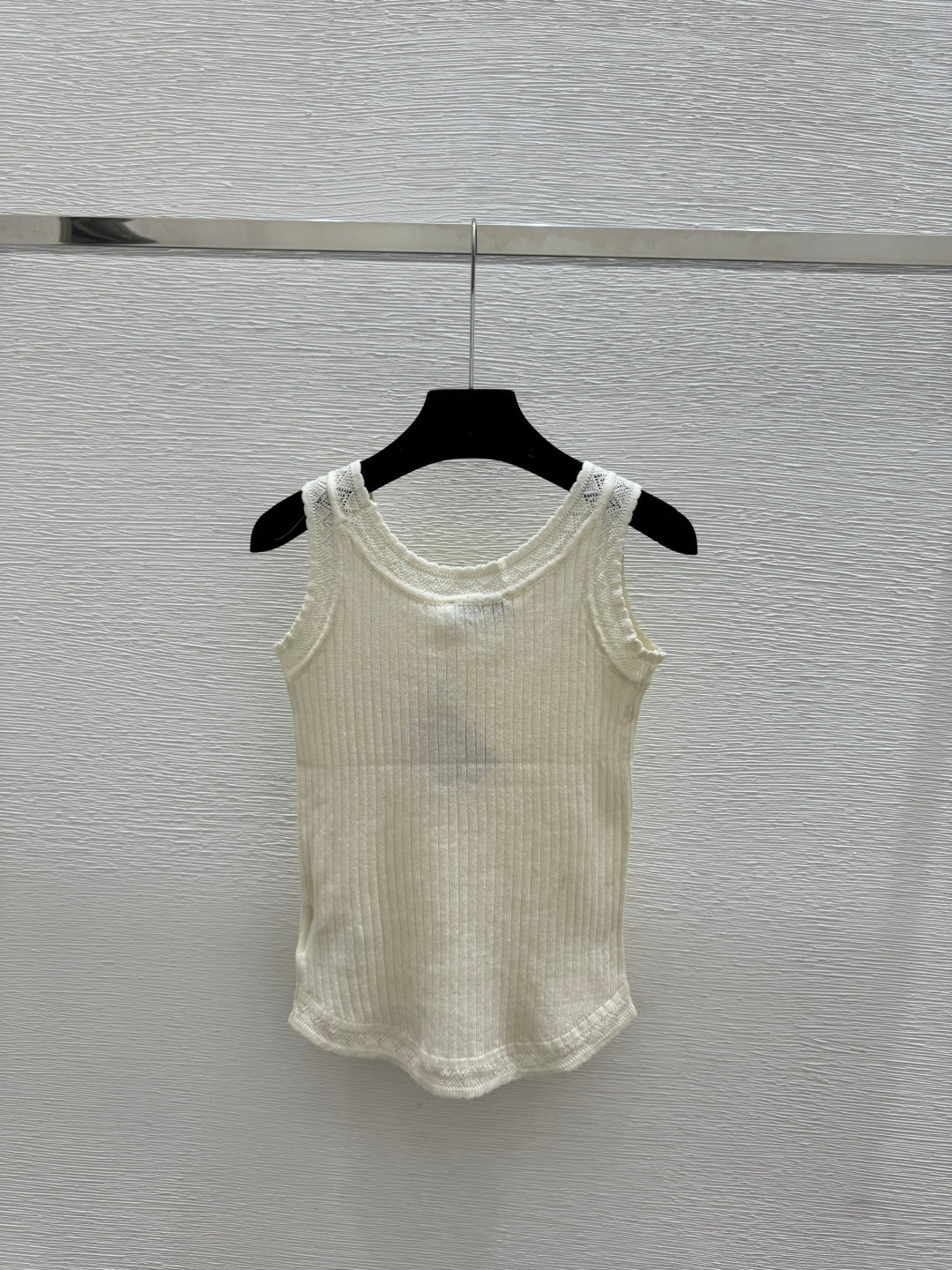 Miumiu 2026 Vest Black White Yellow Linen