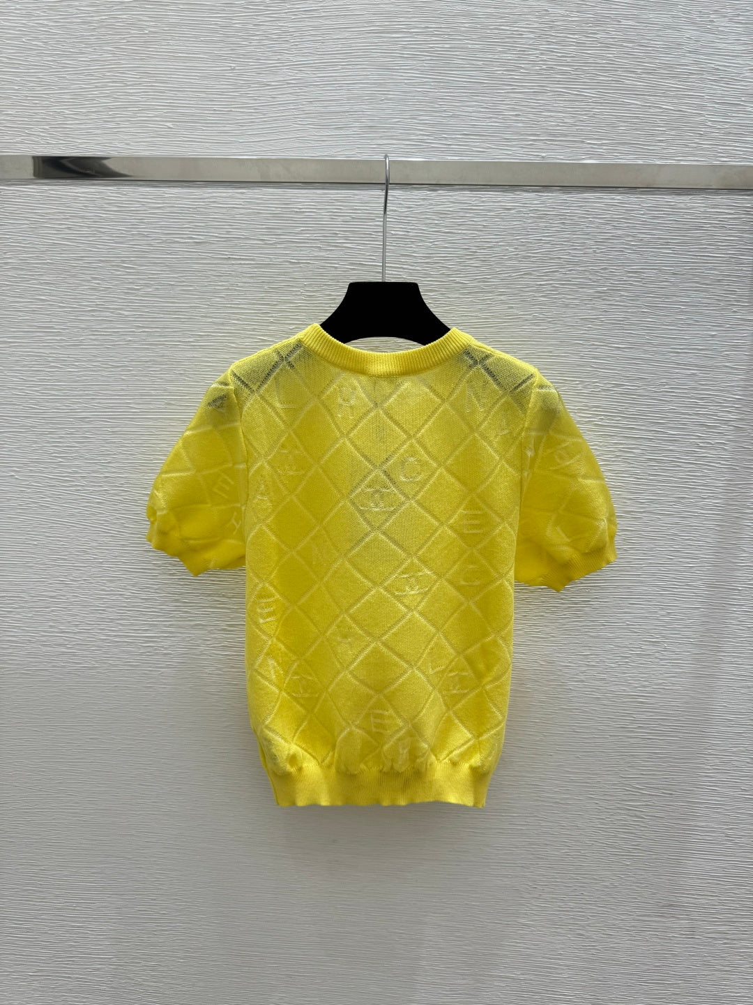 Chanel 2026 Round Neck Knitted Short-Sleeve Tencel Wool 397720