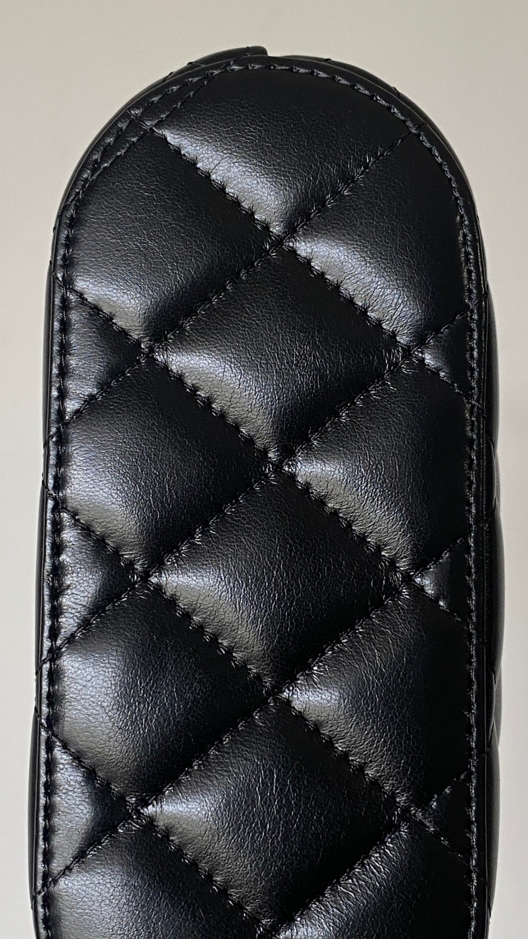 CC Clutch with chain 18  black brown suede calfskin