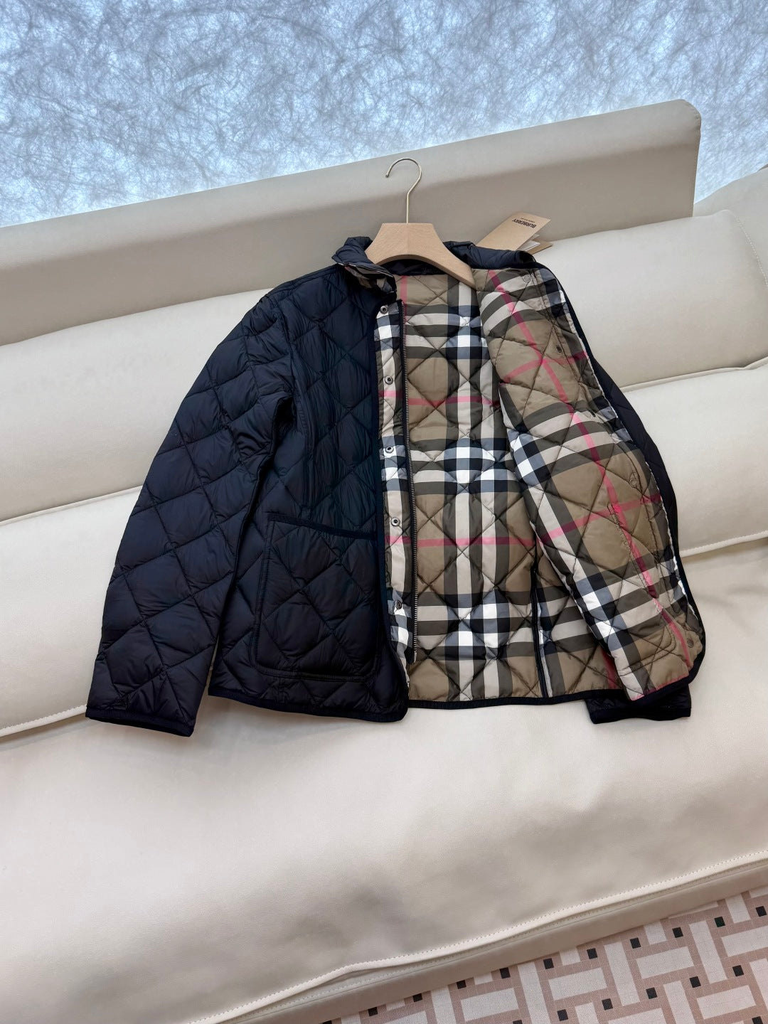 Burberry 25 Jacket Black Nylon Cotton