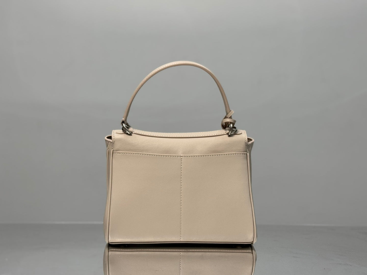 Balenciaga Mini Bag 22 Beige Calfskin Sliver Hardware