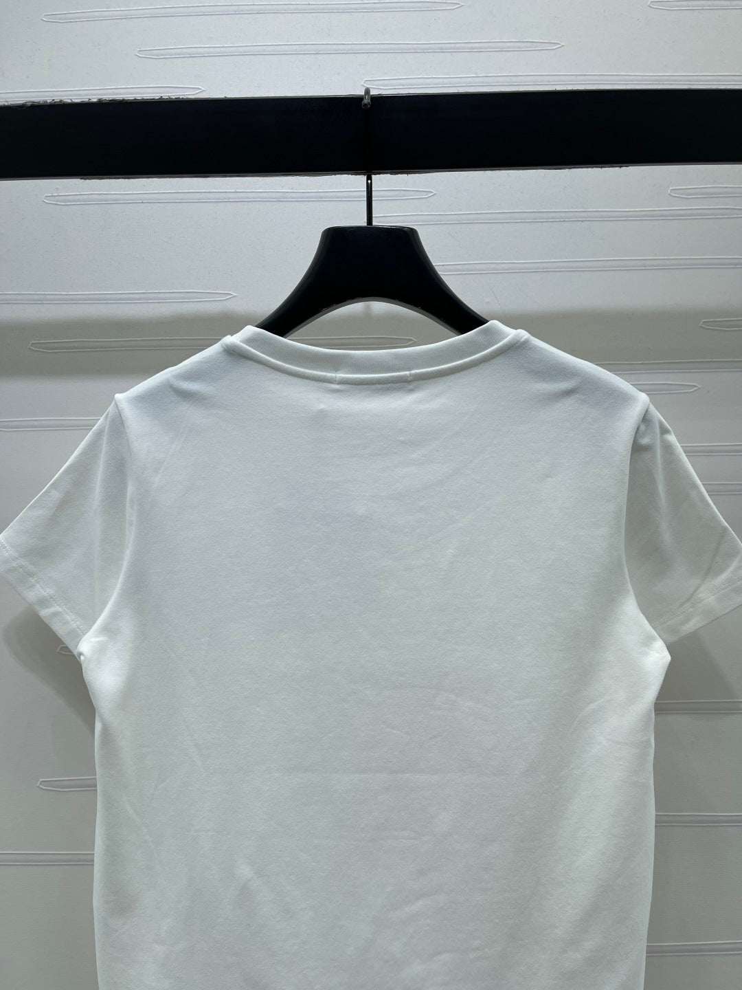 Dior 2026 Painted Rose T-shirt White Pink Cotton