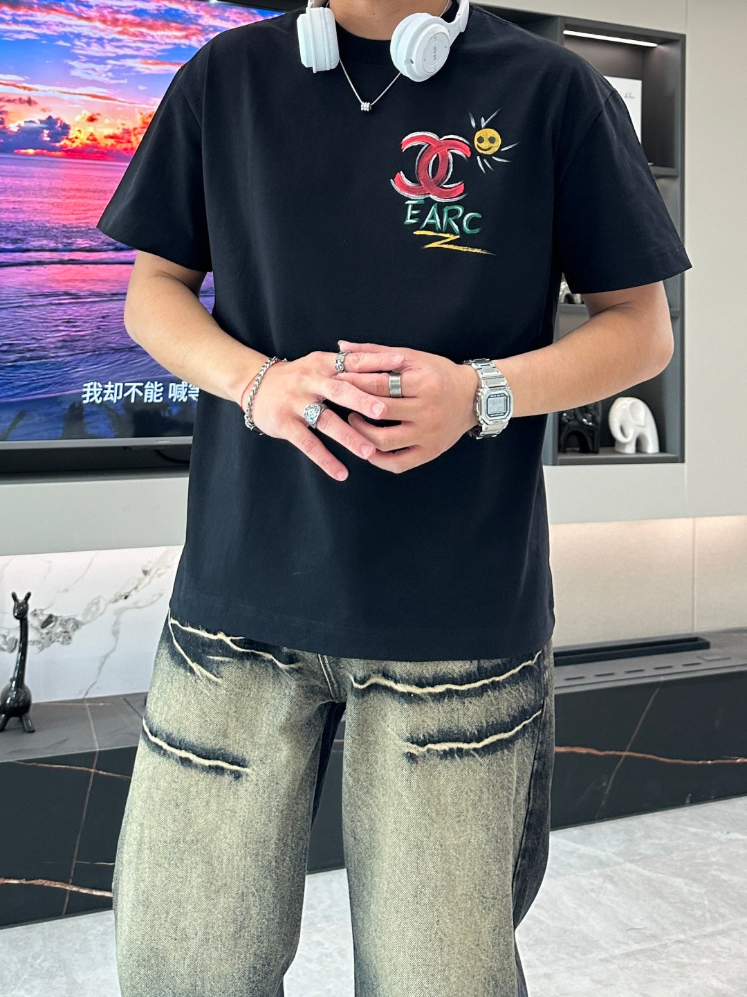 CC 2026 Short-Sleeve T-Shirt Double C Star Cotton 436859