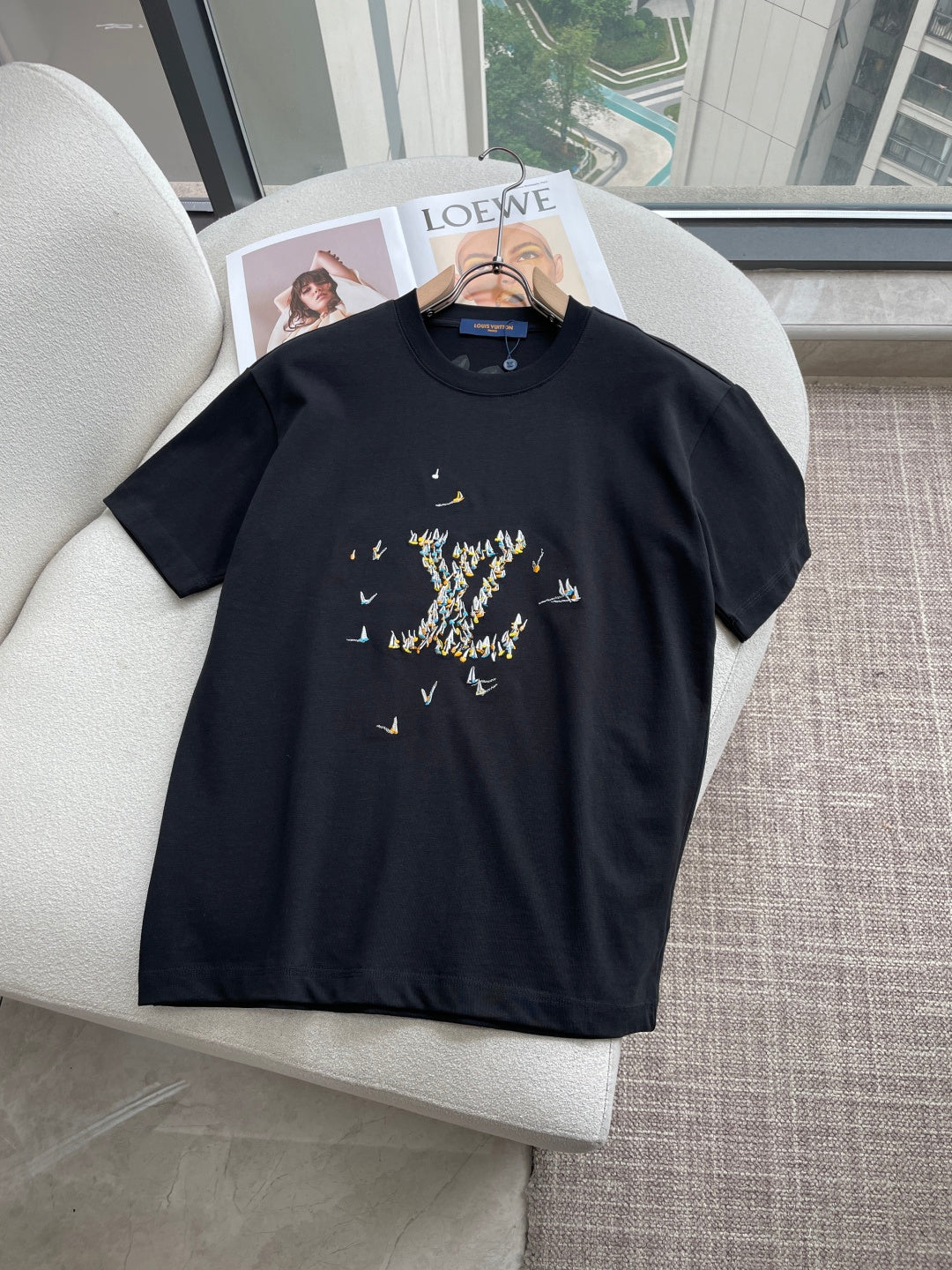 LV 26A Short-Sleeve T-Shirt Oversized Cotton 405952