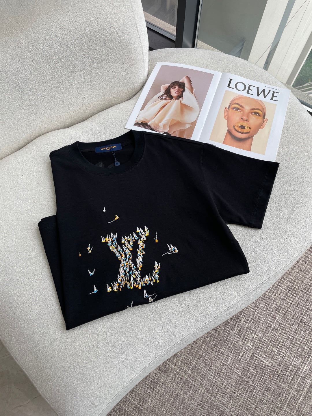 LV 26A Short-Sleeve T-Shirt Oversized Cotton 405952