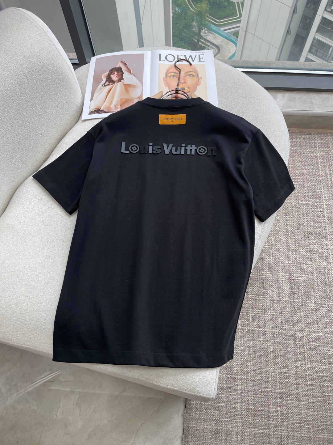 LV 26A Short-Sleeve T-Shirt Oversized Cotton 405966