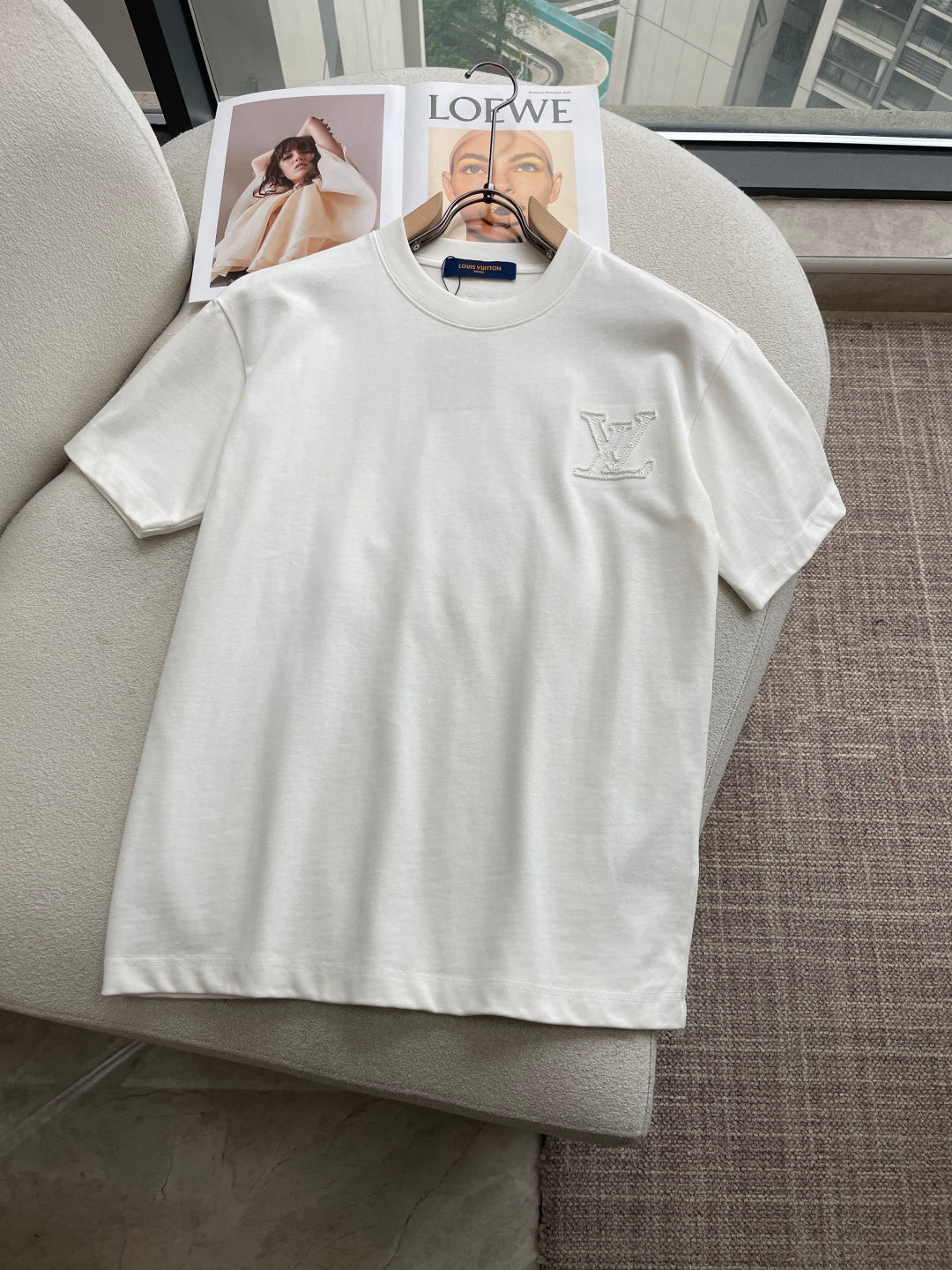 LV 26A Short-Sleeve T-Shirt Oversized Cotton 405967
