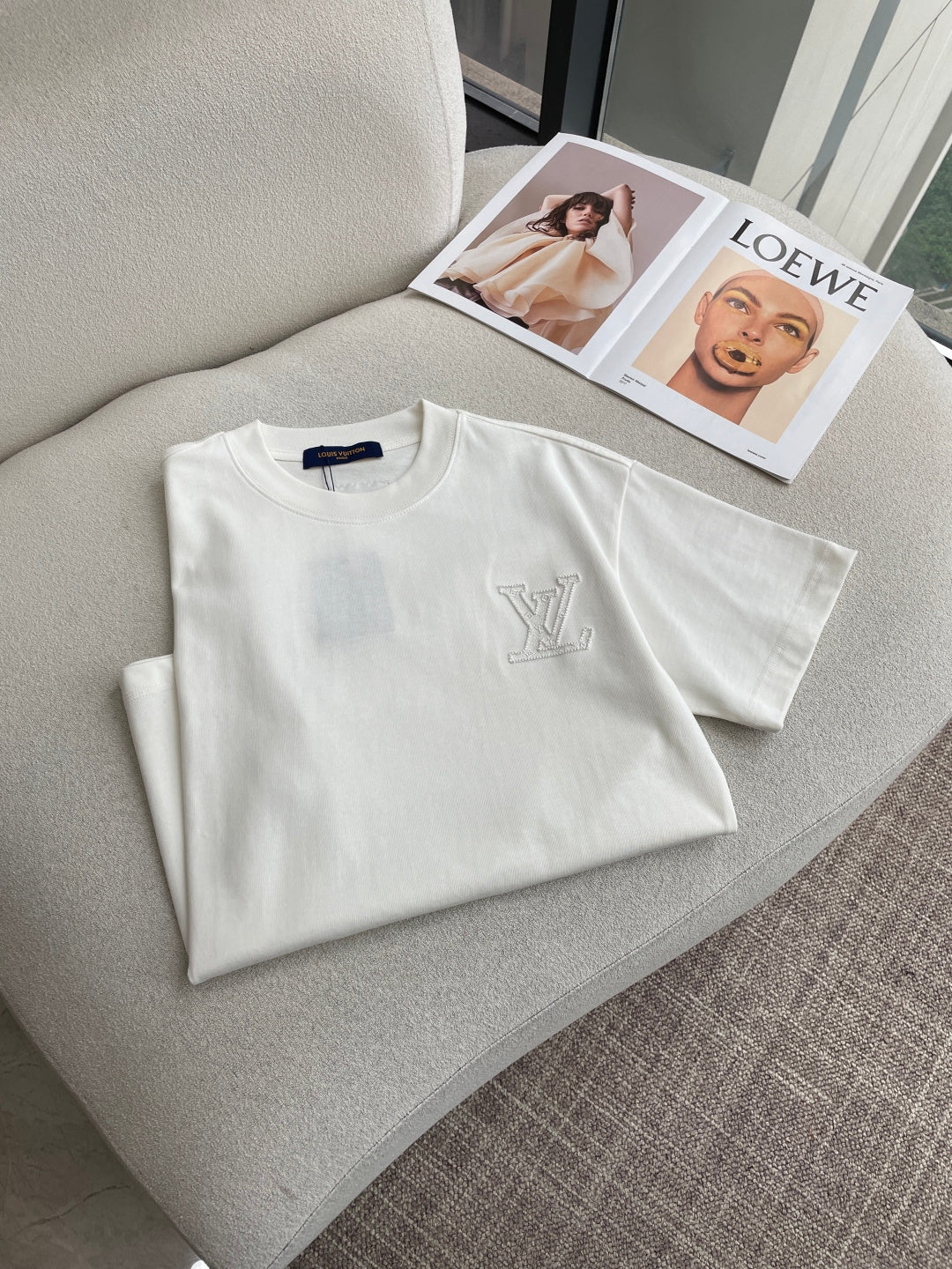 LV 26A Short-Sleeve T-Shirt Oversized Cotton 405967