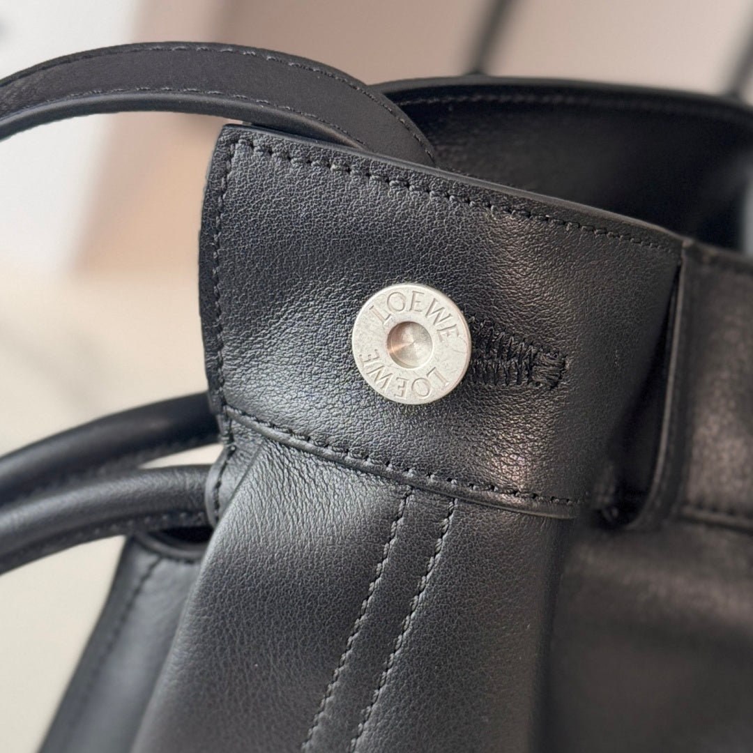 Loewe Flamenco Clutch Bag Black Calfskin 280523