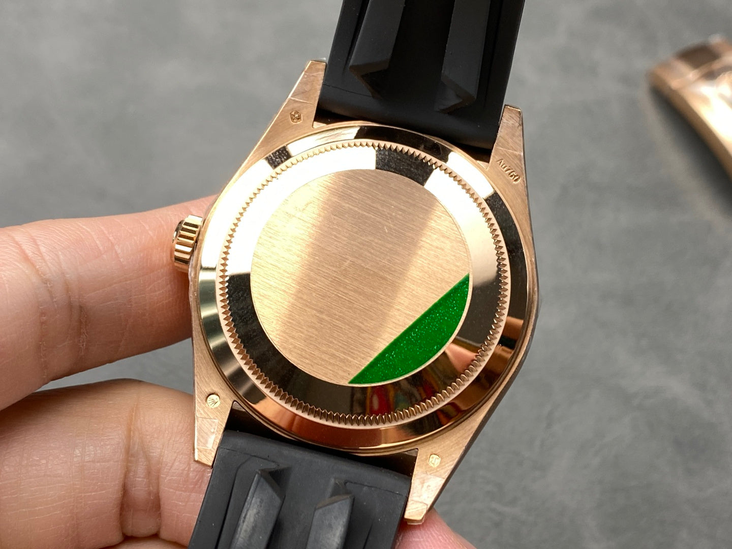 Rolex Sky-Dweller 42mm Rose Gold Case Grey Dial Rubber Strap