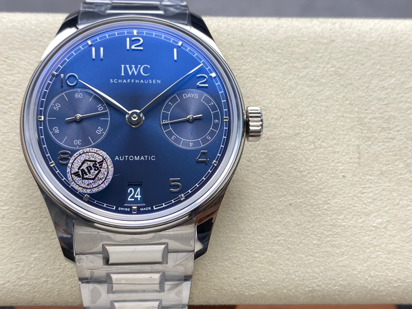 IWC Portuguese 42.4mm Blue Dial Steel Case