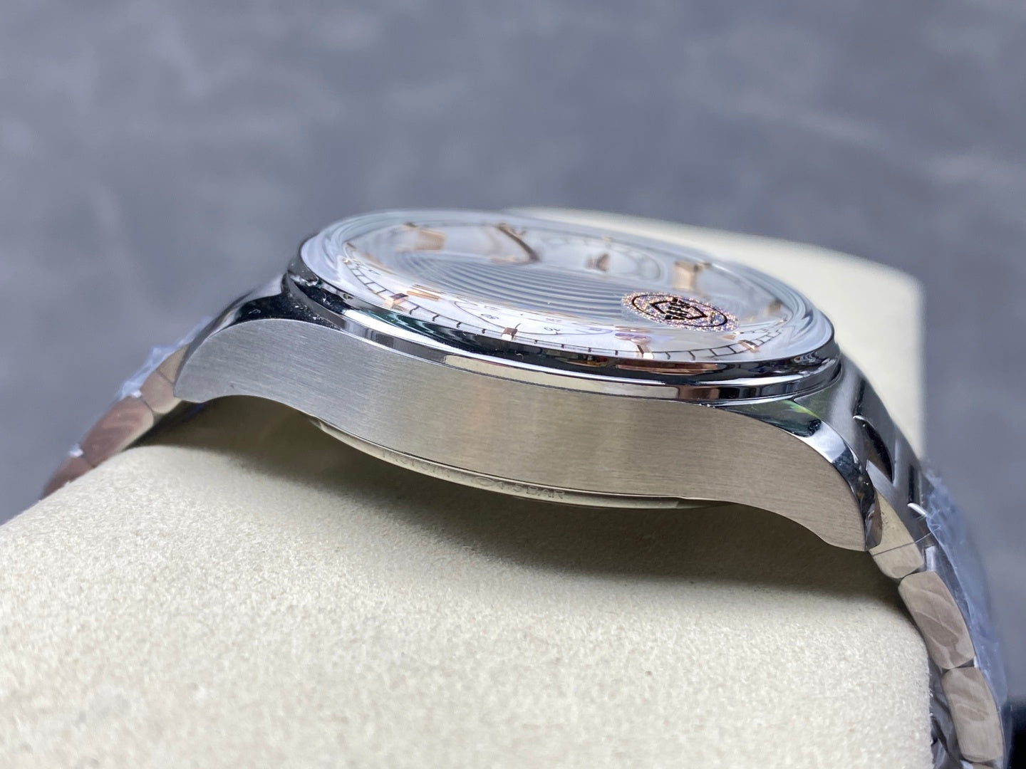 IWC Portuguese 42.4mm Cream Dial Steel Case Pink Gold Numerals